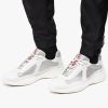 White/silver Prada Americas Cup sneakers - Image 5