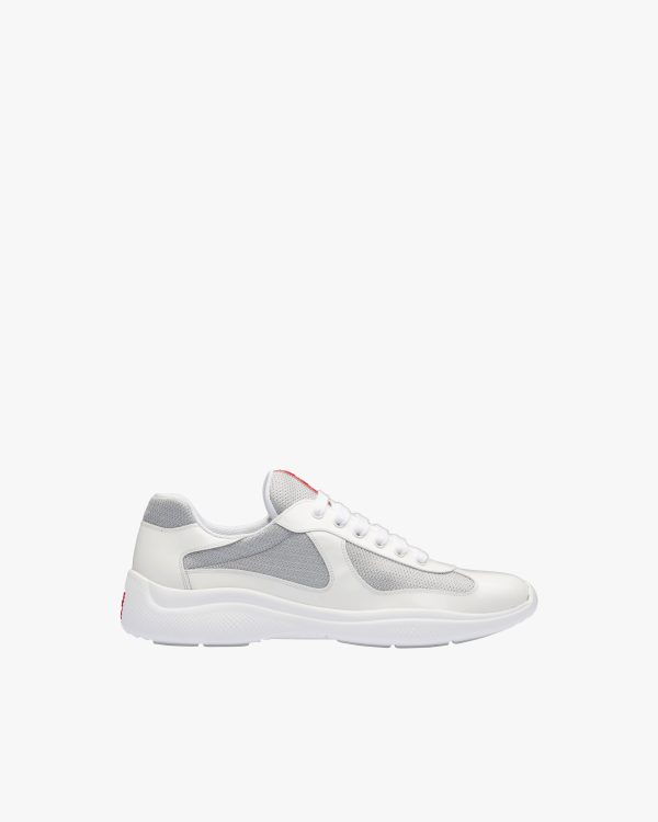 White/silver Prada Americas Cup sneakers - Image 2
