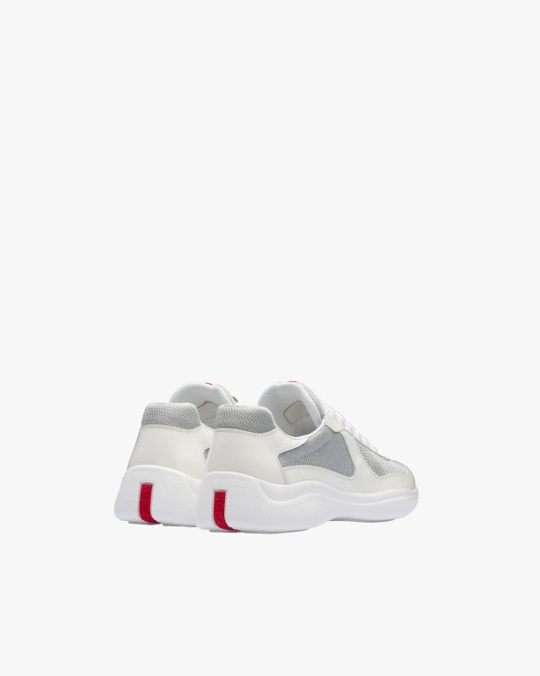 White/silver Prada Americas Cup sneakers - Image 4