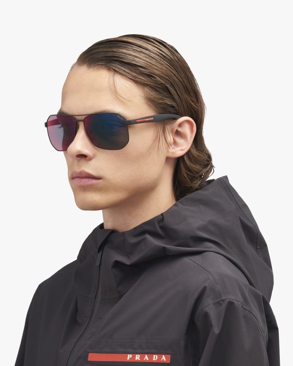 Lenses Rosso Cangiante Prada Linea Rossa Eyewear Collection sunglasses - Image 2