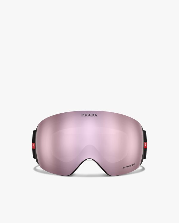 Pink Mirrored Lenses Prada Linea Rossa by Oakley ski goggles