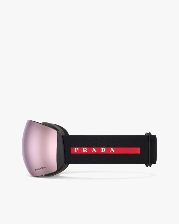 Pink Mirrored Lenses Prada Linea Rossa by Oakley ski goggles - Image 4