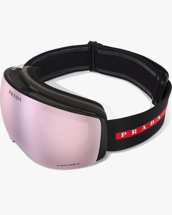 Pink Mirrored Lenses Prada Linea Rossa by Oakley ski goggles - Image 5