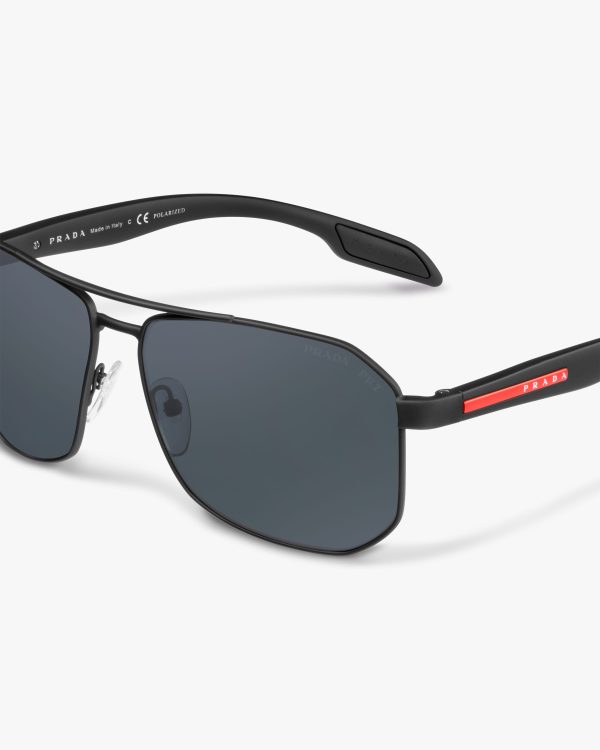 Polarized Black Lenses Prada Linea Rossa Eyewear Collection sunglasses - Image 5