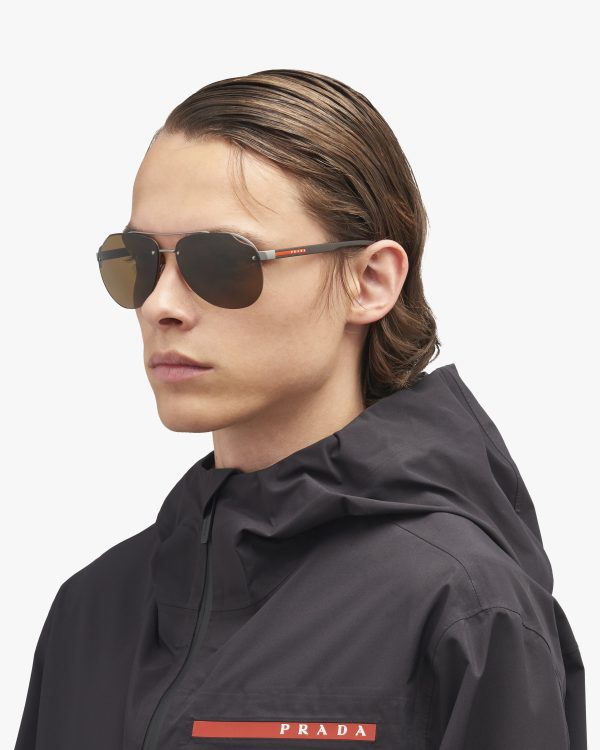 Polarized Brown Lenses Prada Linea Rossa Eyewear Collection sunglasses - Image 2
