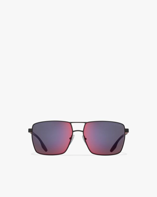 Red Lenses Prada Linea Rossa Eyewear Collection sunglasses