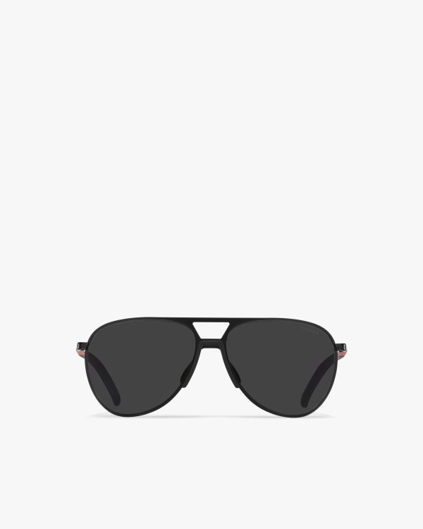 Slate Gray/black Lenses Linea Rossa Eyewear Collection sunglasses