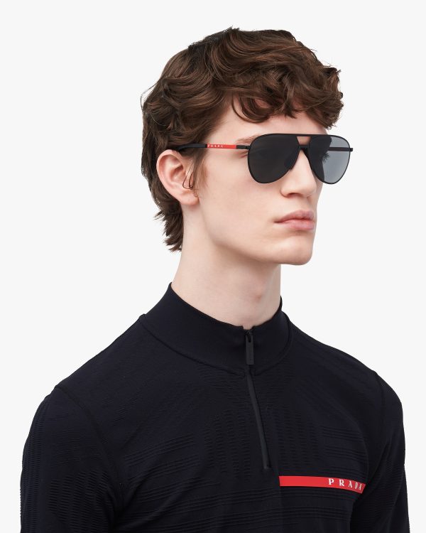 Slate Gray/black Lenses Linea Rossa Eyewear Collection sunglasses - Image 2