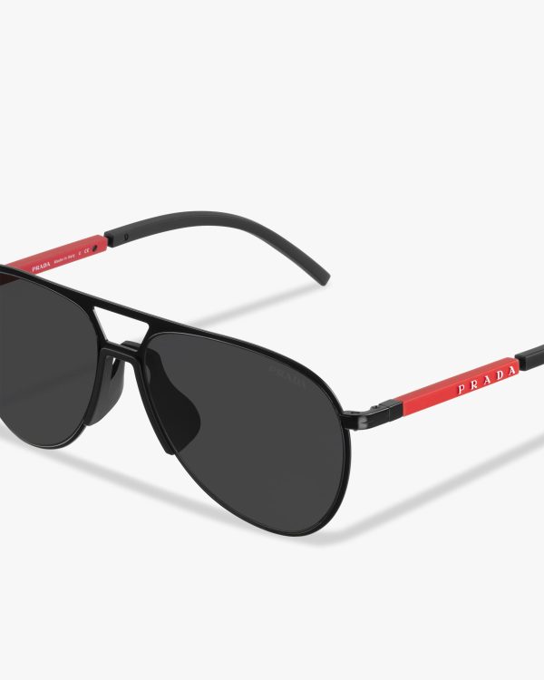Slate Gray/black Lenses Linea Rossa Eyewear Collection sunglasses - Image 5