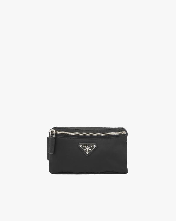 Black Re-Nylon mini-pouch