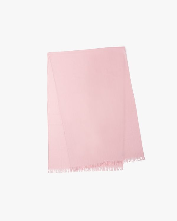 Alabaster Pink Jacquard cashmere scarf