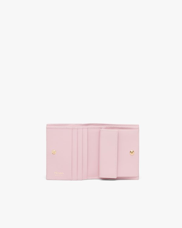 Alabaster Pink Small Saffiano and leather wallet - Image 5