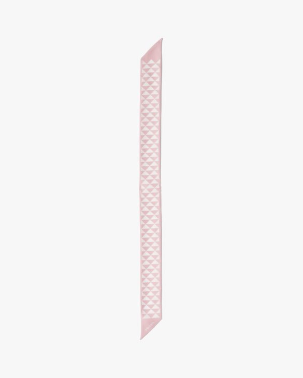 Alabaster White/white Printed twill scarf - Image 3