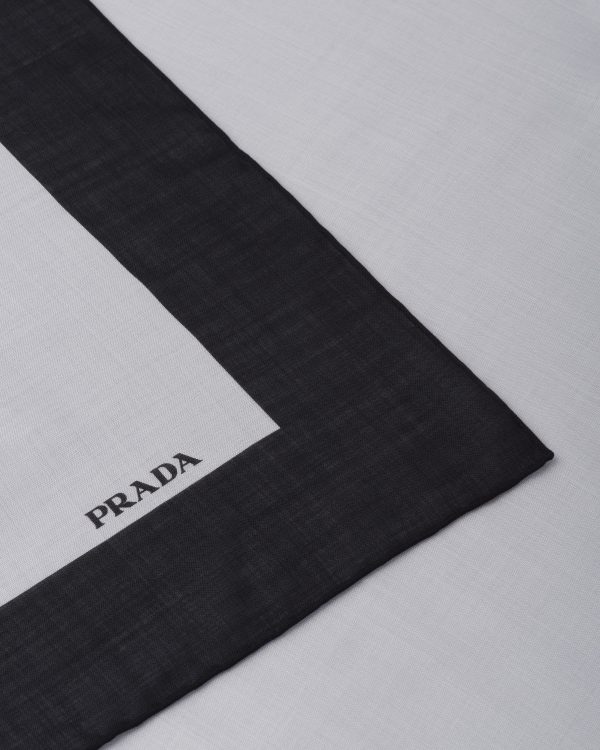 Astro/black Printed gauze scarf - Image 2