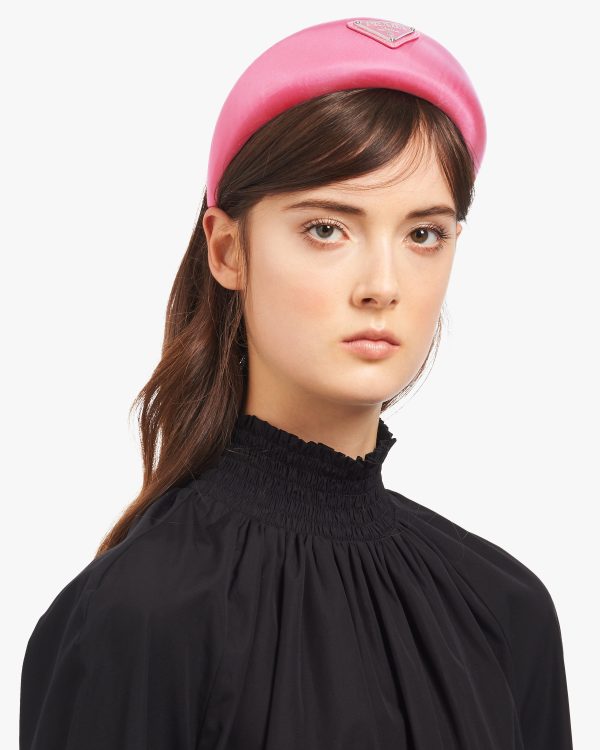 Begonia Pink Nylon headband - Image 2