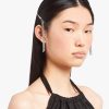 Black / Crystal Brass hair clip - Image 2