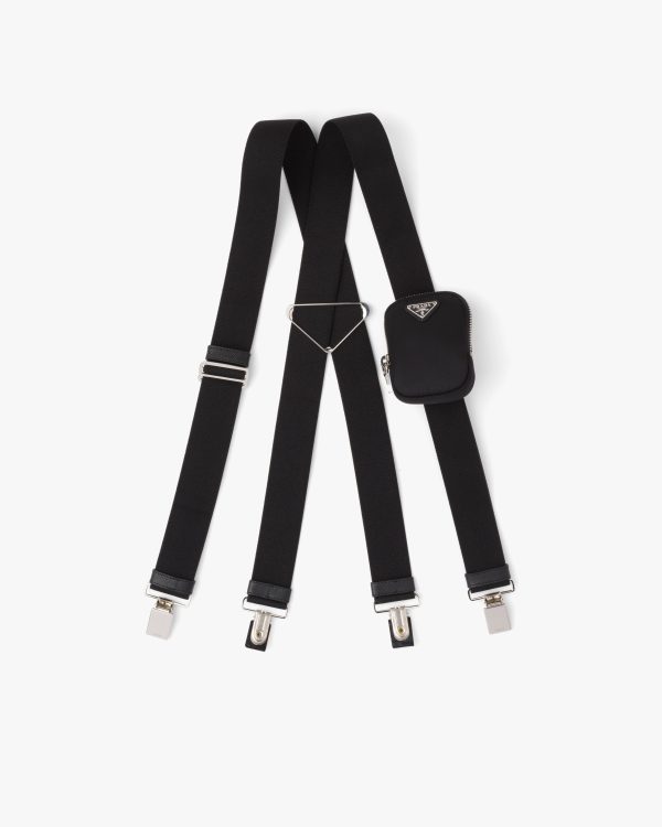 Black Elasticized suspenders