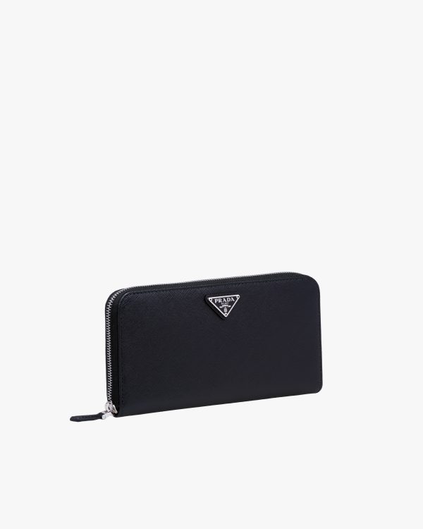 Black Large Saffiano Leather Wallet - Image 4