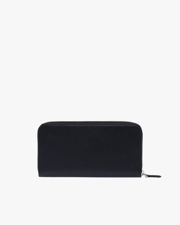 Black Large Saffiano Leather Wallet - Image 5