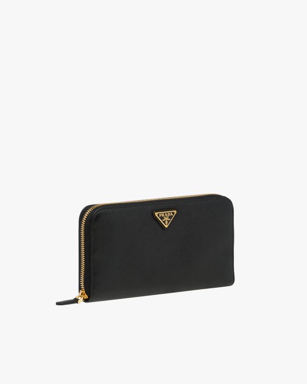 Black Large Saffiano Leather Wallet - Image 4