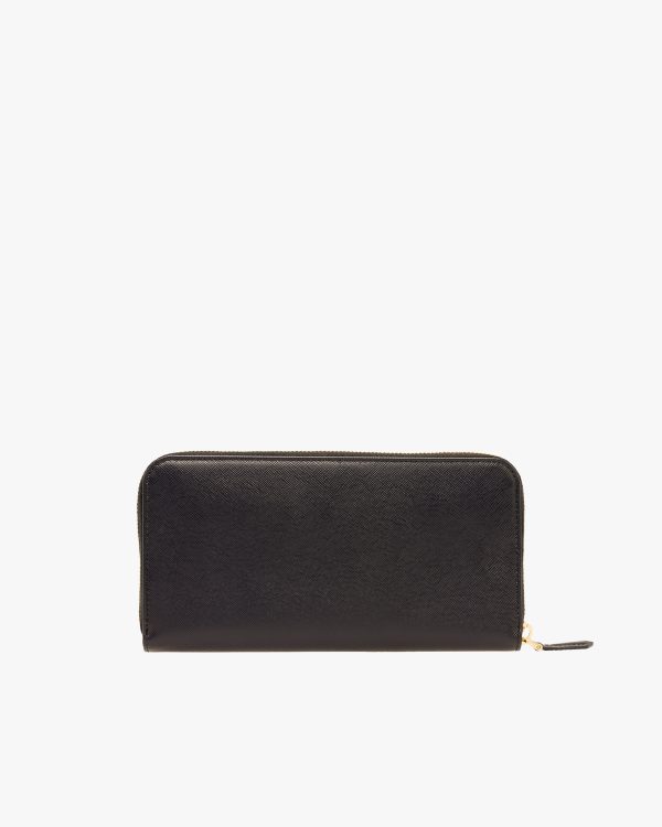 Black Large Saffiano Leather Wallet - Image 5