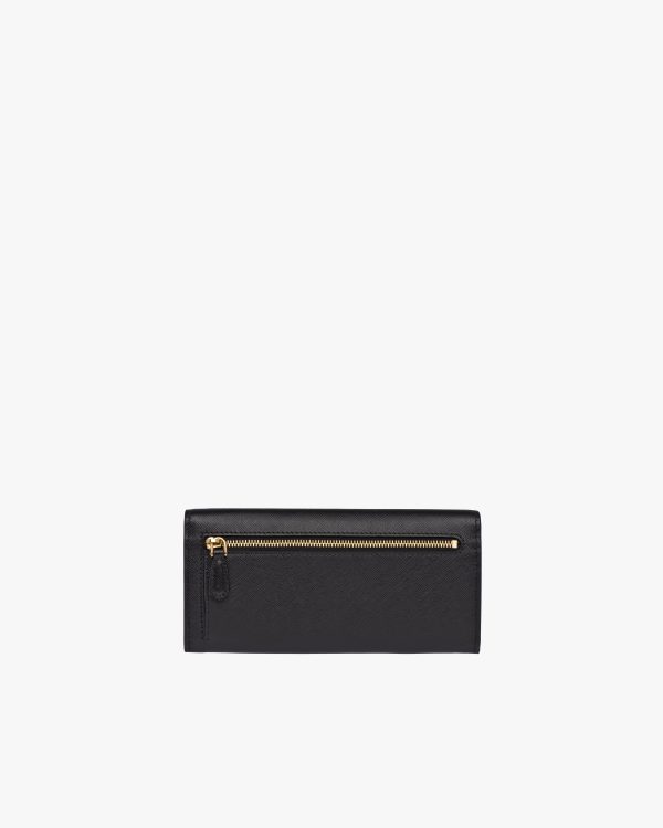 Black Large Saffiano Leather Wallet - Image 5
