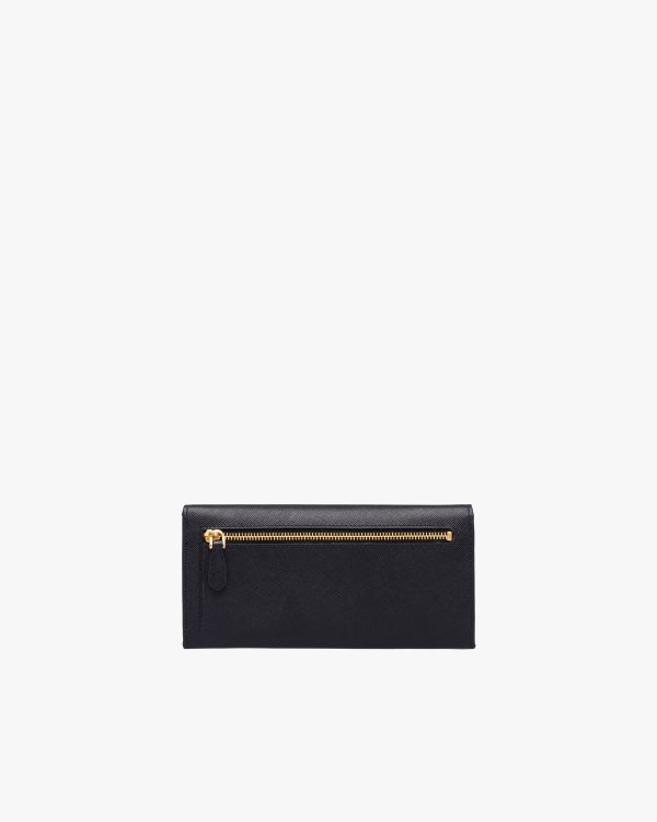 Black Large Saffiano Leather Wallet - Image 5