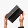 Black Large Saffiano Leather Wallet - Image 3