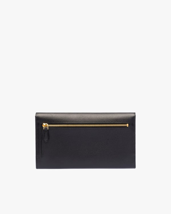 Black Large Saffiano Leather Wallet - Image 5