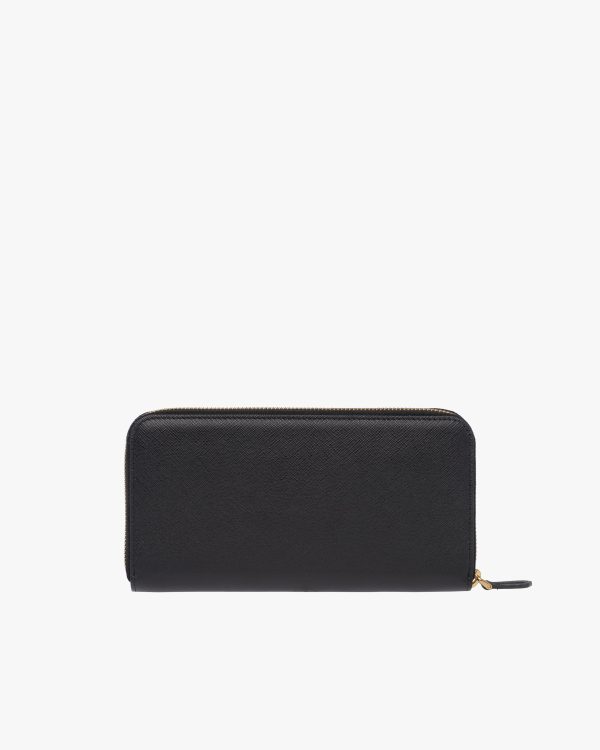 Black Large Saffiano Leather Wallet - Image 5