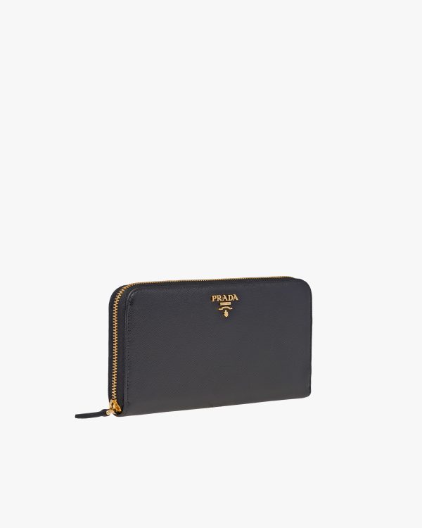 Black Large Saffiano Leather Wallet - Image 4