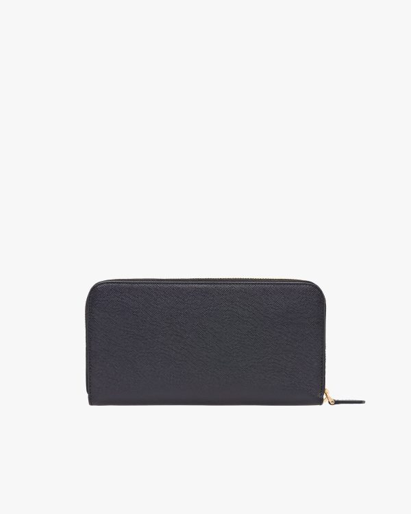 Black Large Saffiano Leather Wallet - Image 5
