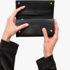 Black Large Saffiano Leather Wallet - Image 3