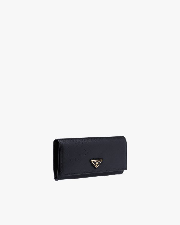 Black Large Saffiano Leather Wallet - Image 4