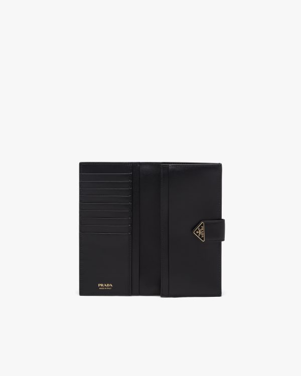 Black Large Saffiano and leather wallet - Image 5