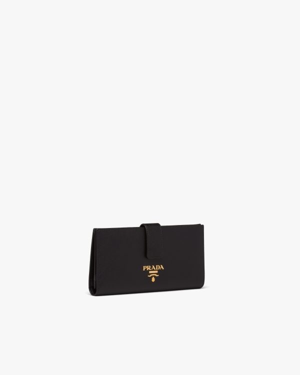 Black Large Saffiano leather wallet - Image 4
