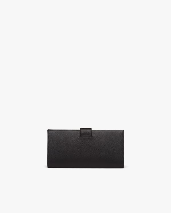Black Large Saffiano leather wallet - Image 5