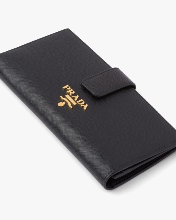 Black Large Saffiano leather wallet - Image 6