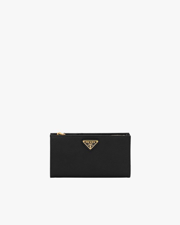 Black Large Saffiano leather wallet