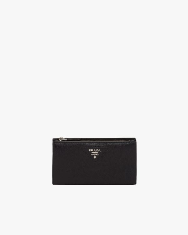 Black Large leather wallet