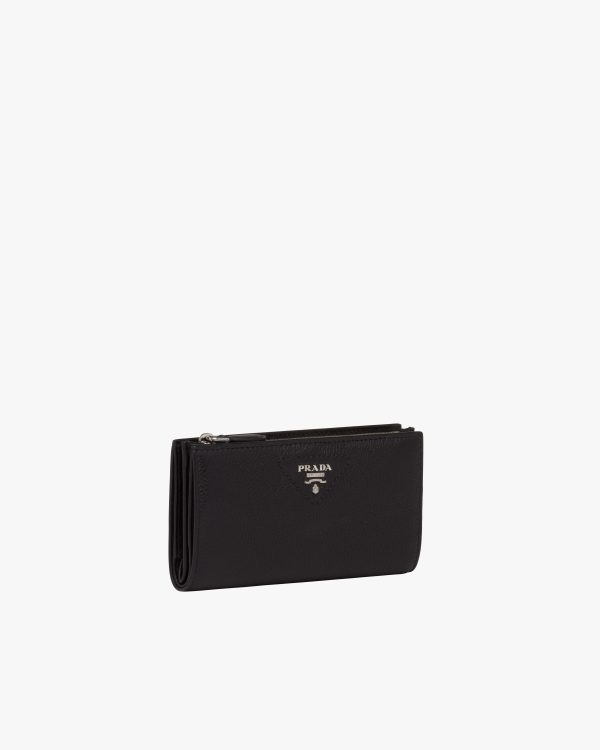 Black Large leather wallet - Image 3