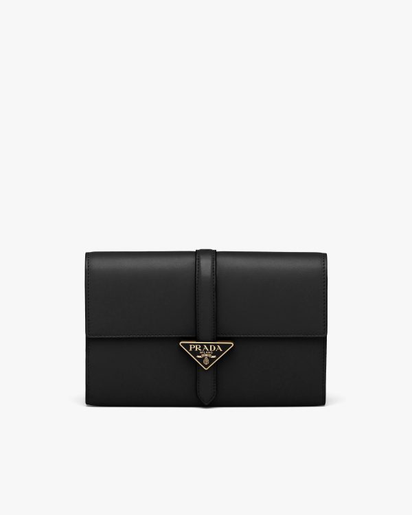 Black Leather Pouch Wallet