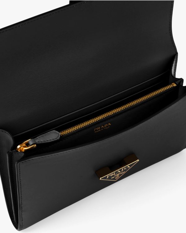 Black Leather Pouch Wallet - Image 5