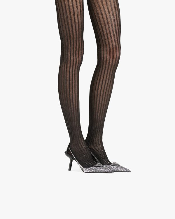 Black Lurex tights