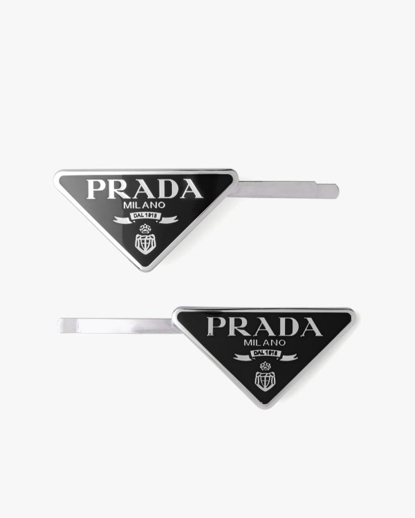 Black Metal hair clips