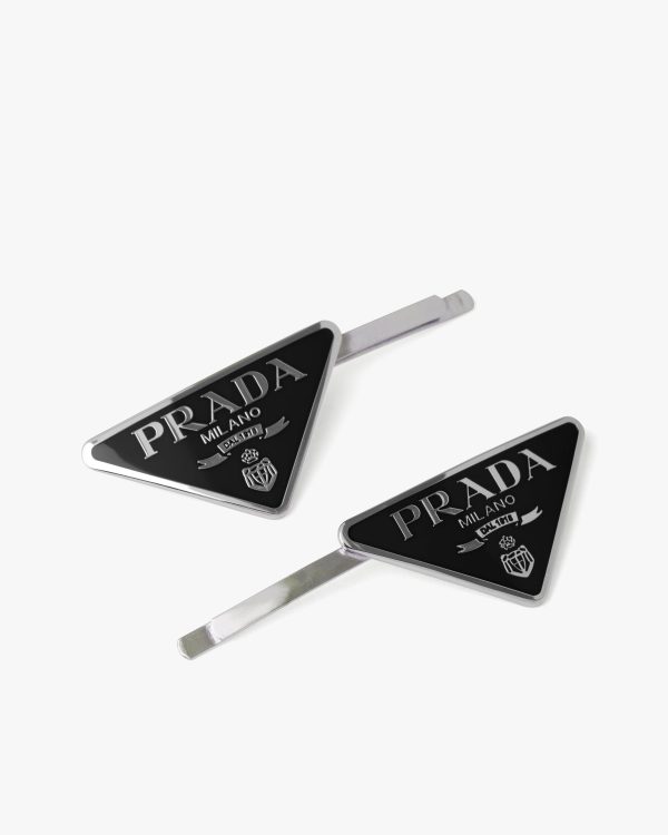 Black Metal hair clips - Image 3