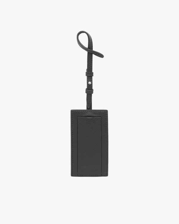 Black My Character Saffiano name tag