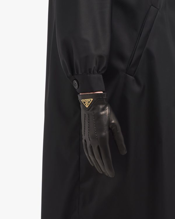 Black Nappa leather gloves - Image 2
