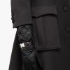 Black Nylon and nappa leather gloves - Image 2
