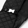 Black Nylon and nappa leather gloves - Image 3